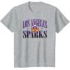 imageWNBA Los Angeles Sparks Courtside TShirtHeather Grey