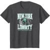 imageWNBA New York Liberty Home Court Midtown TShirtDark Heather Grey
