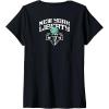 imageWomens WNBA New York Liberty Top Court VNeck TShirtBlack