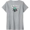 imageWomens WNBA New York Liberty Top Court VNeck TShirtHeather Grey