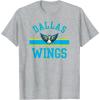 imageDallas Wings WNBA Downtown TShirt  Black Small Classic Fit Short Sleeve Crew Neck UnisexYouth Cotton Blend Sports Fans AdultsHeather Grey