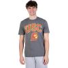 imageUltra Game Mens NCAA Official Poly Interlock Tee ShirtHeather Charcoal