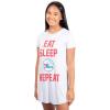 imageUltra Game NBA Womens Super Soft Sleepwear Pajama Loungewear Tee Shirt NightgownPhiladelphia 76ers