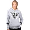 imageUltra Game NBA womens Nba Soft Fleece Pullover Hoodie Sweatshirt With Varsity StripeHeather Gray