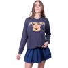 imageUltra Game Womens NCAA Official Oversized Fleece Distressed Crew Pullover SweatshirtTeam Color