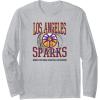 imageWNBA Los Angeles Sparks Home Court Long Sleeve TShirtHeather Grey