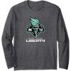 imageWNBA New York Liberty Fan Base Long Sleeve TShirtDark Heather Grey