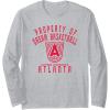 imageWNBA Property Of Atlanta Dream Licensed Long Sleeve TShirtHeather Grey