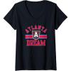 imageWomens WNBA Atlanta Dream Downtown VNeck TShirtBlack