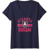 imageWomens WNBA Atlanta Dream Downtown VNeck TShirtNavy Blue