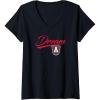 imageWomens WNBA Atlanta Dream Officially Licensed VNeck TShirtBlack