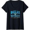 imageWomens WNBA Dallas Wings Courtside VNeck TShirtBlack