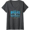 imageWomens WNBA Dallas Wings Courtside VNeck TShirtDark Heather Grey