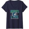 imageWomens WNBA Minnesota Lynx Home Court VNeck TShirtNavy Blue