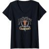 imageWomens WNBA New York Liberty Commissioners Cup 2023 Crown Affair VNeck TShirtBlack