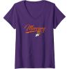 imageWomens WNBA Phoenix Mercury Officially Licensed VNeck TShirtPurple