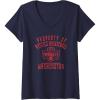 imageWomens WNBA Property Of Washington Mystics Licensed VNeck TShirtNavy Blue