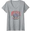 imageWomens WNBA Washington Mystics Top Class VNeck TShirtHeather Grey