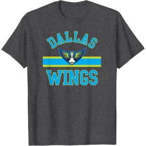imageDallas Wings WNBA Downtown TShirt  Black Small Classic Fit Short Sleeve Crew Neck UnisexYouth Cotton Blend Sports Fans AdultsDark Heather Grey