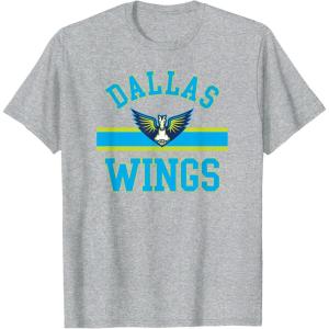 imageDallas Wings WNBA Downtown TShirt  Black Small Classic Fit Short Sleeve Crew Neck UnisexYouth Cotton Blend Sports Fans AdultsHeather Grey