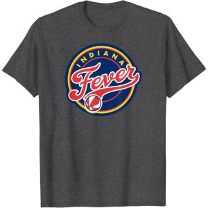 imageIndiana Fever WNBA UnisexAdults ampamp Kids Grey TShirt Small Short Sleeve Round Neck Loose Fit Modern Logo Triblend Sports FanDark Heather Grey