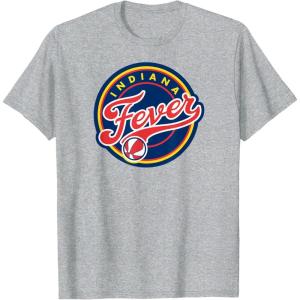 imageIndiana Fever WNBA UnisexAdults ampamp Kids Grey TShirt Small Short Sleeve Round Neck Loose Fit Modern Logo Triblend Sports FanHeather Grey