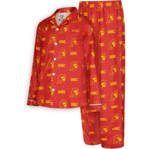 imageUltra Game Boys NCAA Official Sleepwear Soft Shirt ampamp Flannel Loungewear Pajama SetCardinal Red
