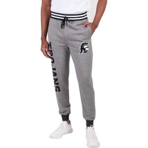 imageUltra Game Mens NCAA Official Black Marl Fleece Jogger SweatpantsBlack Marl