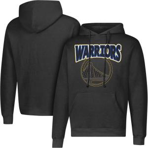 imageUltra Game NBA Golden State Warriors Mens Fleece Hoodie Pullover Sweatshirt Primo Metallic Black XXLarge