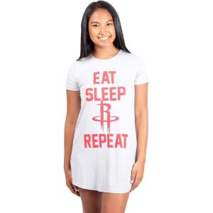 imageUltra Game NBA Womens Super Soft Sleepwear Pajama Loungewear Tee Shirt NightgownHouston Rockets