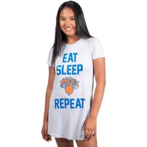 imageUltra Game NBA Womens Super Soft Sleepwear Pajama Loungewear Tee Shirt NightgownNew York Knicks