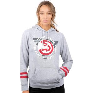 imageUltra Game NBA womens Nba Soft Fleece Pullover Hoodie Sweatshirt With Varsity StripeGray