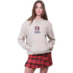 imageUltra Game NCAA womens Ncaa Official Soft Fleece Pullover Hoodie Sweatshirt With Varsity StripeSand