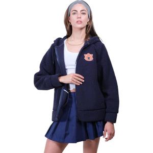 imageUltra Game Womens NCAA Official Full Zip Sherpa HoodieTeam Color