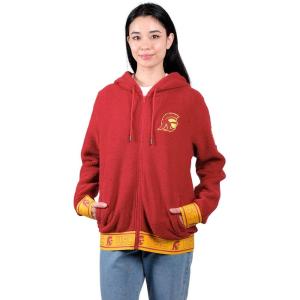 imageUltra Game Womens NCAA Official Full Zip Sherpa Jersey Hoodie with Team LogoTeam Color