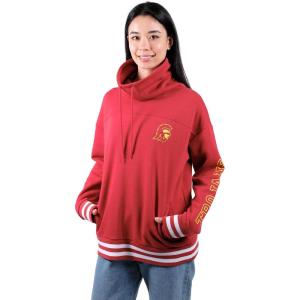 imageUltra Game Womens NCAA Official Wofunnel Neck Pullover SweatshirtCardinal Red