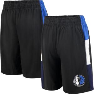 imageUltra Game Youth NBA Official ColorBlocked Basketball Shorts Dallas Mavericks BlackBlack