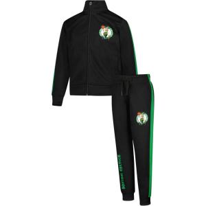imageUltra Game Youth NBA Official Super Soft Full Zip Active Track Jacket and Pants SetBlack