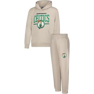 imageUltra Game Youth NBA Official Super Soft Hoodie Sweatshirt and Sweatpants Joggers SetSand