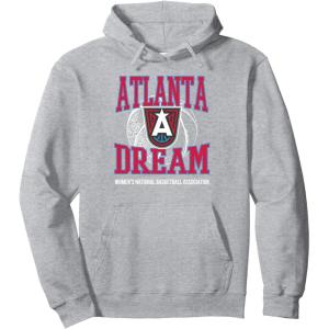 imageWNBA Atlanta Dream Home Court Pullover HoodieHeather Grey