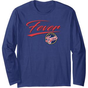 imageWNBA Indiana Fever Officially Licensed Long Sleeve TShirtNavy Blue