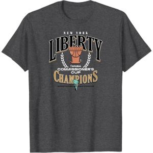 imageWNBA New York Liberty Commissioners Cup 2023 Crown Affair TShirtDark Heather Grey