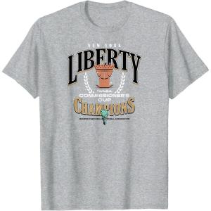 imageWNBA New York Liberty Commissioners Cup 2023 Crown Affair TShirtHeather Grey