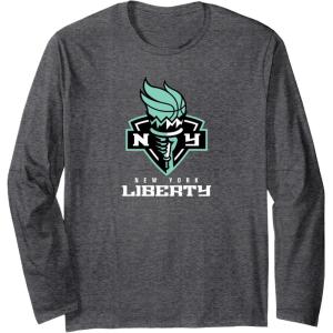 imageWNBA New York Liberty Fan Base Long Sleeve TShirtDark Heather Grey
