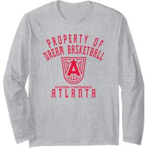 imageWNBA Property Of Atlanta Dream Licensed Long Sleeve TShirtHeather Grey