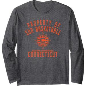 imageWNBA Property Of Connecticut Suns Licensed Long Sleeve TShirtDark Heather Grey