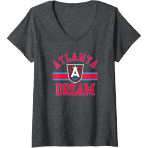 imageWomens WNBA Atlanta Dream Downtown VNeck TShirtDark Heather Grey
