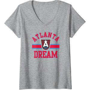 imageWomens WNBA Atlanta Dream Downtown VNeck TShirtHeather Grey