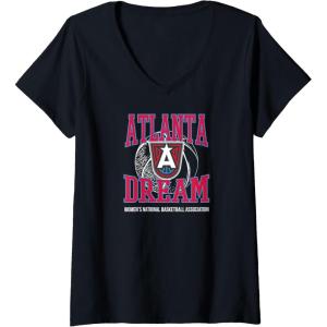 imageWomens WNBA Atlanta Dream Home Court VNeck TShirtBlack