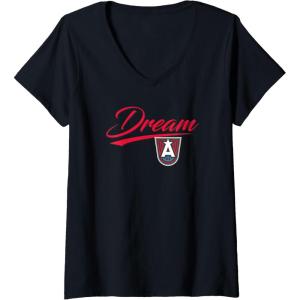 imageWomens WNBA Atlanta Dream Officially Licensed VNeck TShirtBlack